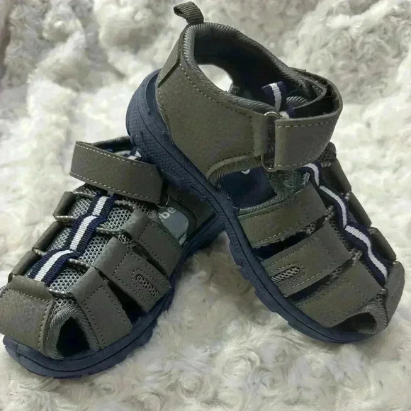 Gerber Boys Caged Grey Athletic Sandals - Picture 11 of 12
